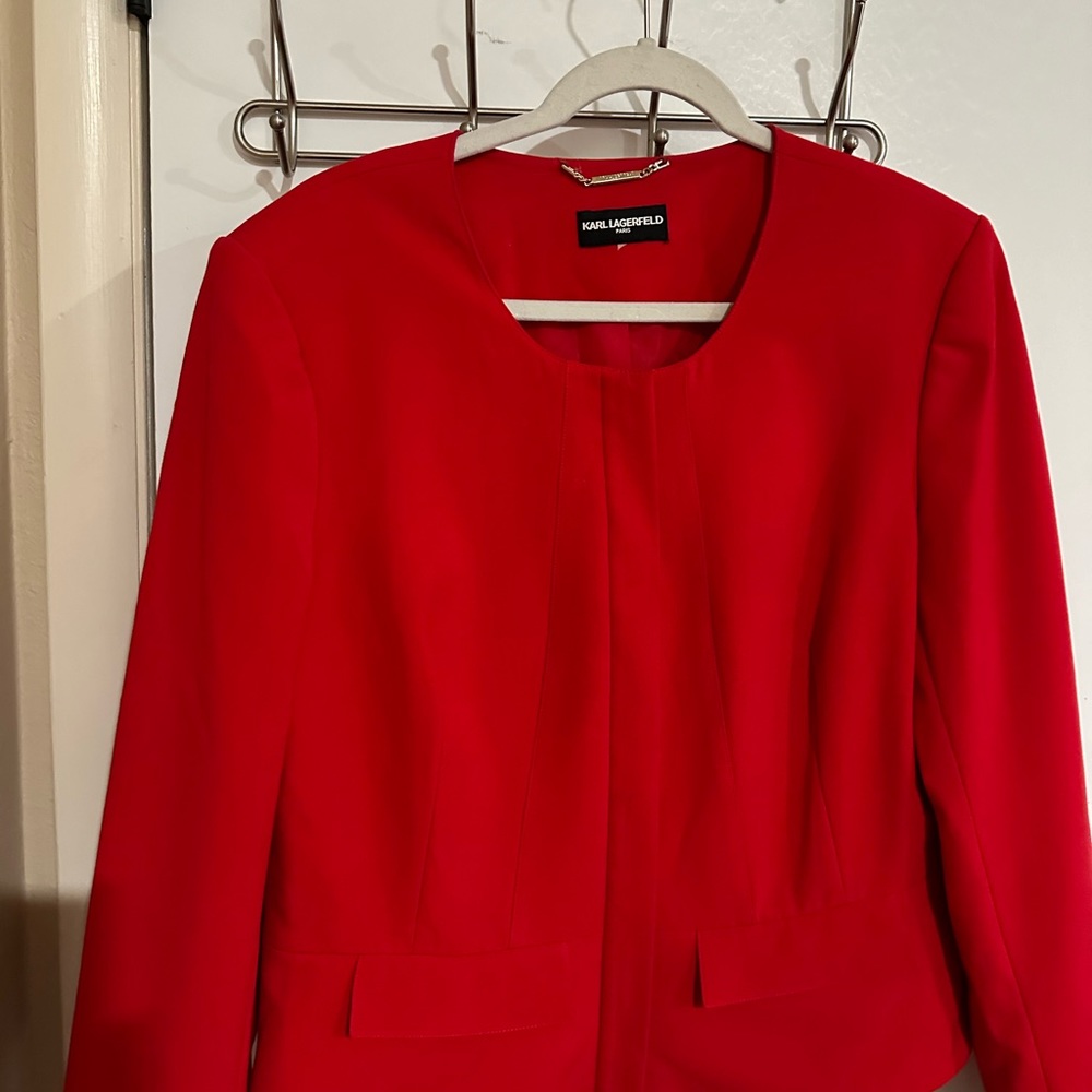 Karl Lagerfield Red Blazer
